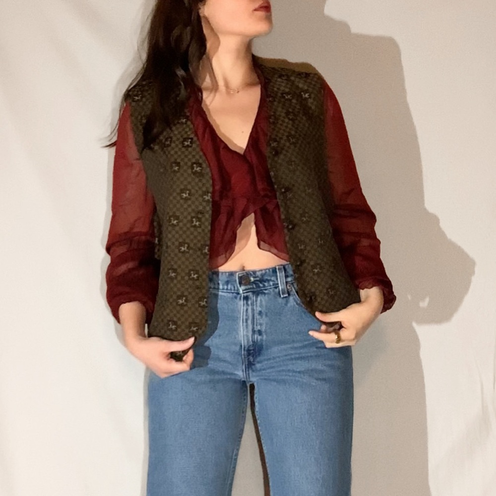 Vintage Equestrian logo Vest